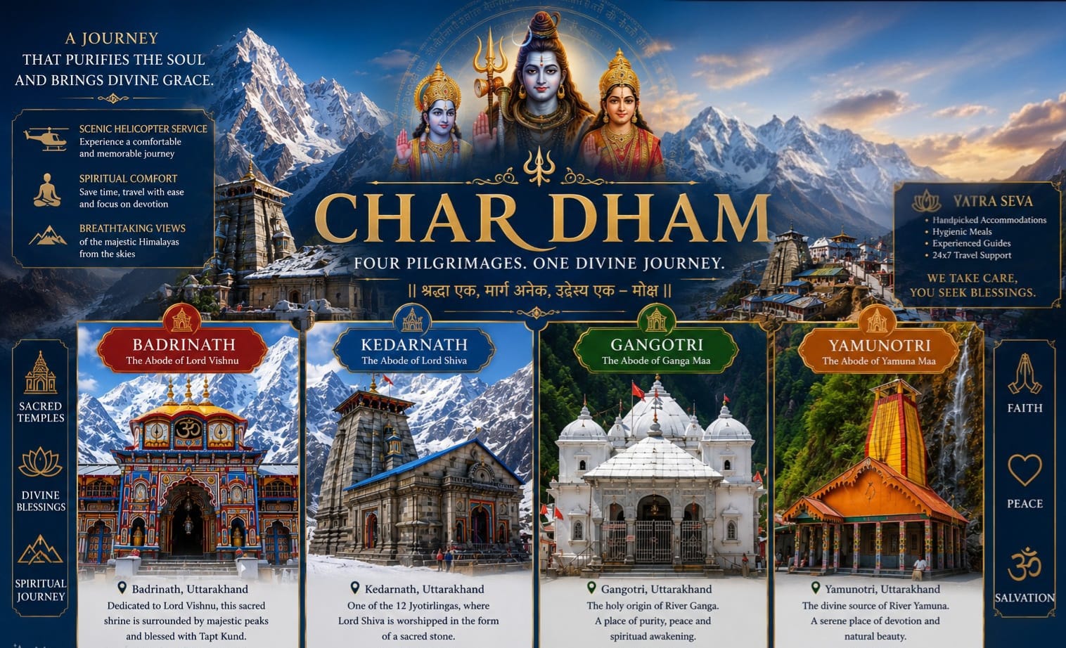 CHARDHAM YATRA BY ROAD EX- HARIDWAR