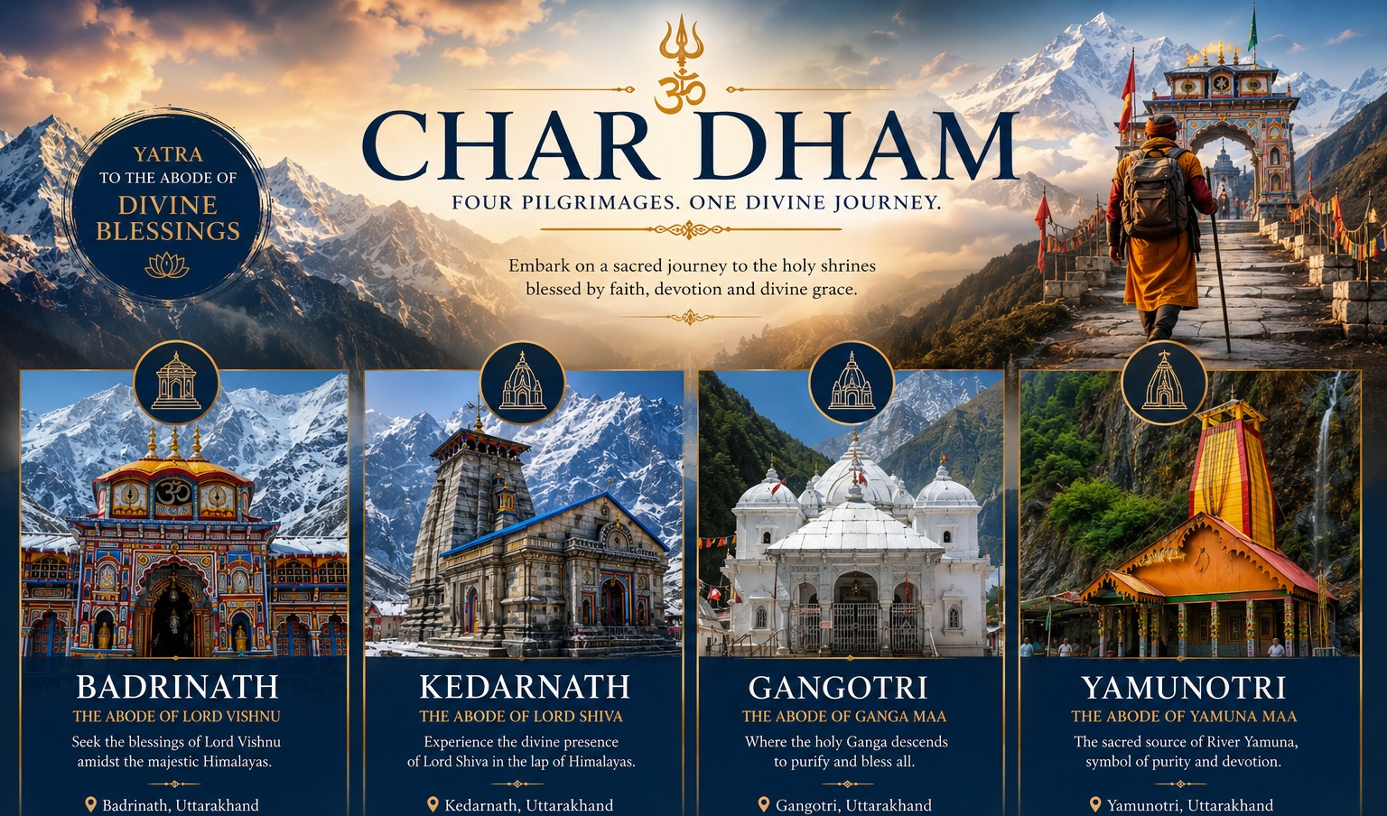 UTTARAKHAND CHARDHAM YATRA BY ROAD EX - DELHI 